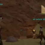 Zeno (Ashira NPC) and an ashira adept in the Ruins of Hin Adaru - Tel Ekir