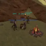 Fritzch with Zeno (Ashira NPC) and an ashira adept in the Ruins of Hin Adaru - Tel Ekir