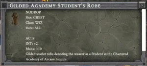 Gilded Academy Student's Robe - Quest Reward