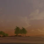 Sunrise over Sungreet Strand - from the game, Monsters & Memories
