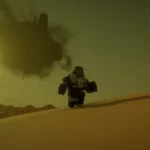 Running through the vale of zintar with the floating city above - from the game, Monsters & Memories
